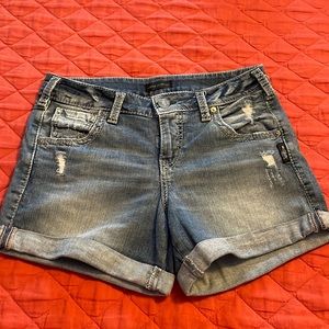 Silver boyfriend shorts size 27